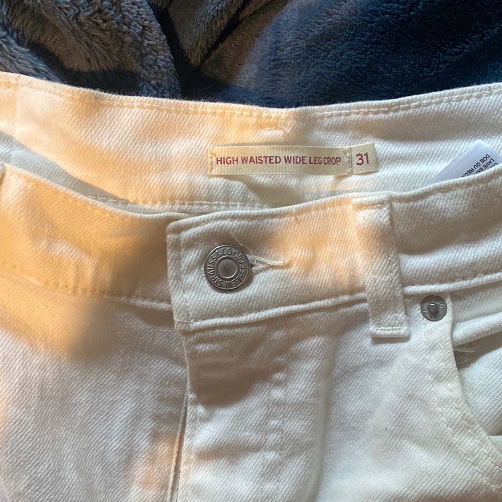 Levi high waisted wide leg jeans